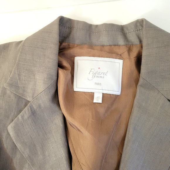 Figarette Femme Paris Linen Blazer - Picture 2 of 6